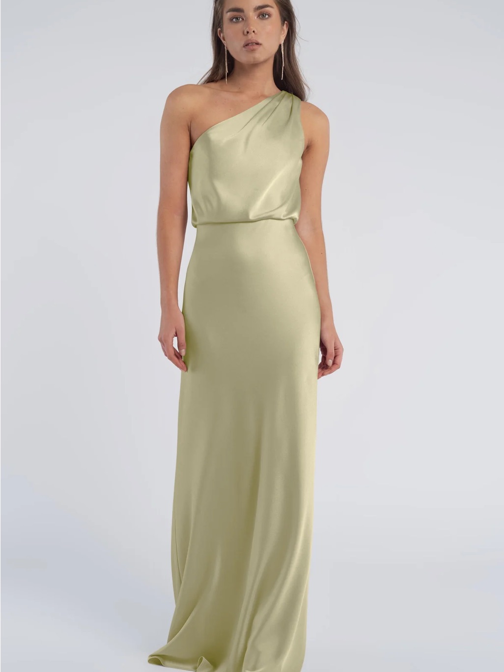 Jenny Yoo Sterling Gown In Matcha